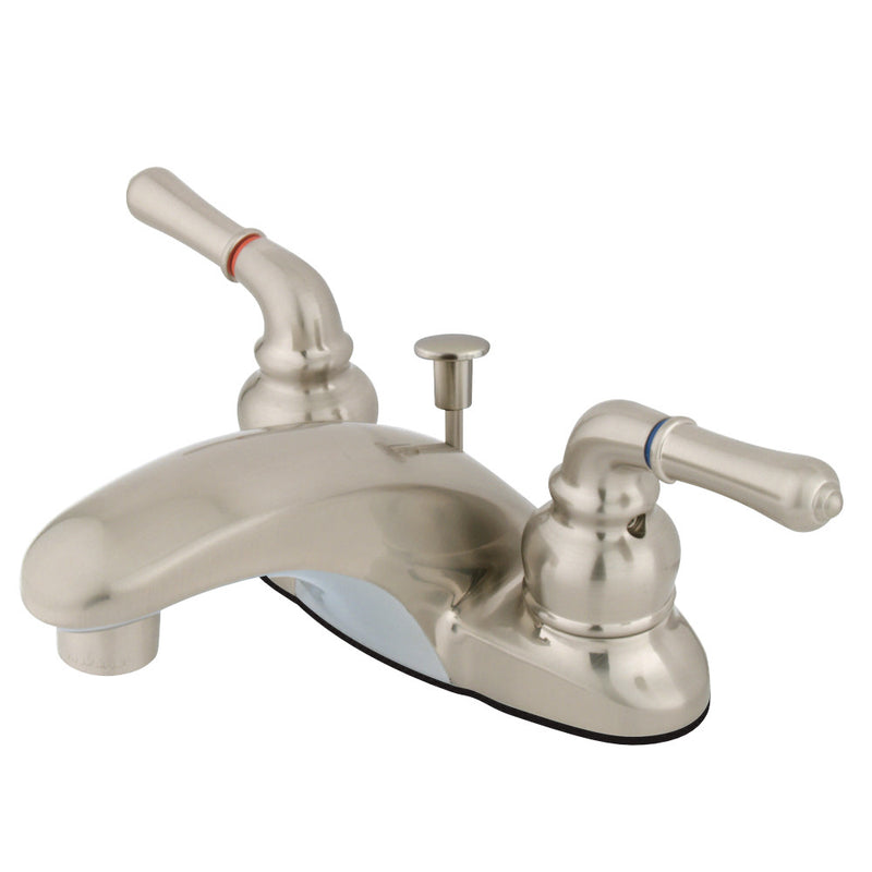 Kingston Brass GKB628 4 in. Centerset Bathroom Faucet, Brushed Nickel - BNGBath