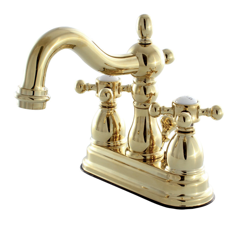 Kingston Brass KB1602BX 4 in. Centerset Bathroom Faucet, Polished Brass - BNGBath