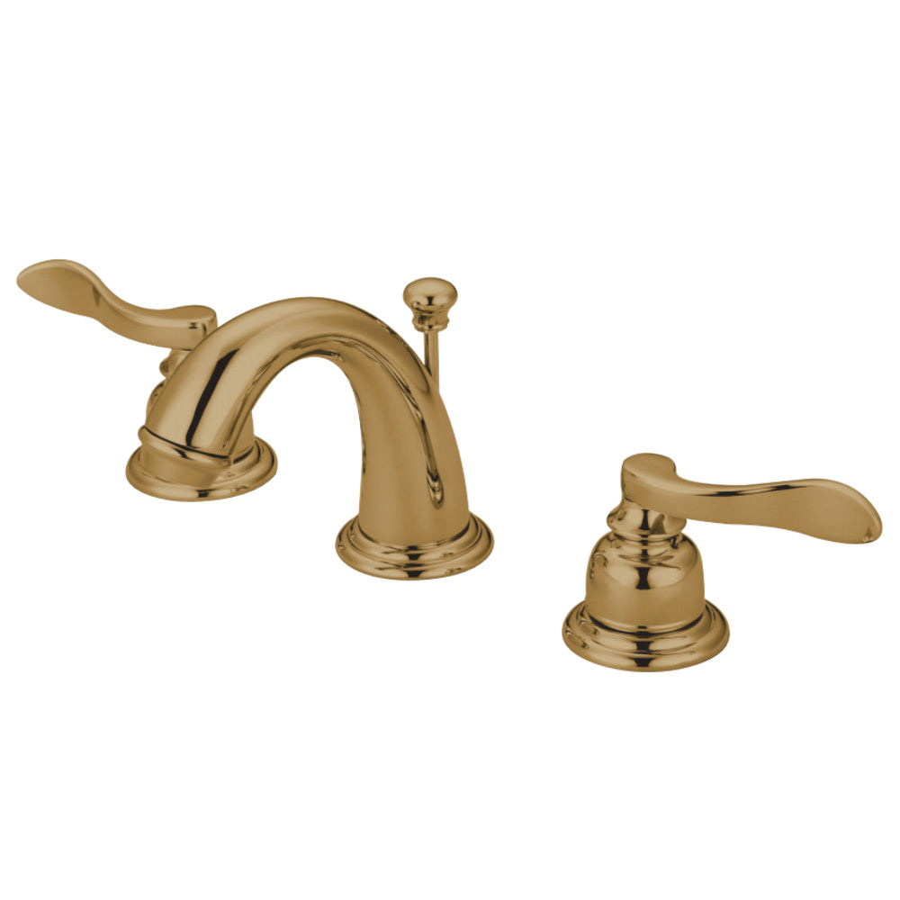 Kingston Brass KB8912NFL NuWave French Widespread Bathroom Faucet, Polished Brass - BNGBath