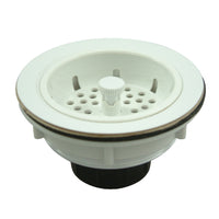 Thumbnail for Gourmet Scape BSP1011 Tacoma Accessory Basket Strainer Kitchen Sink, White - BNGBath
