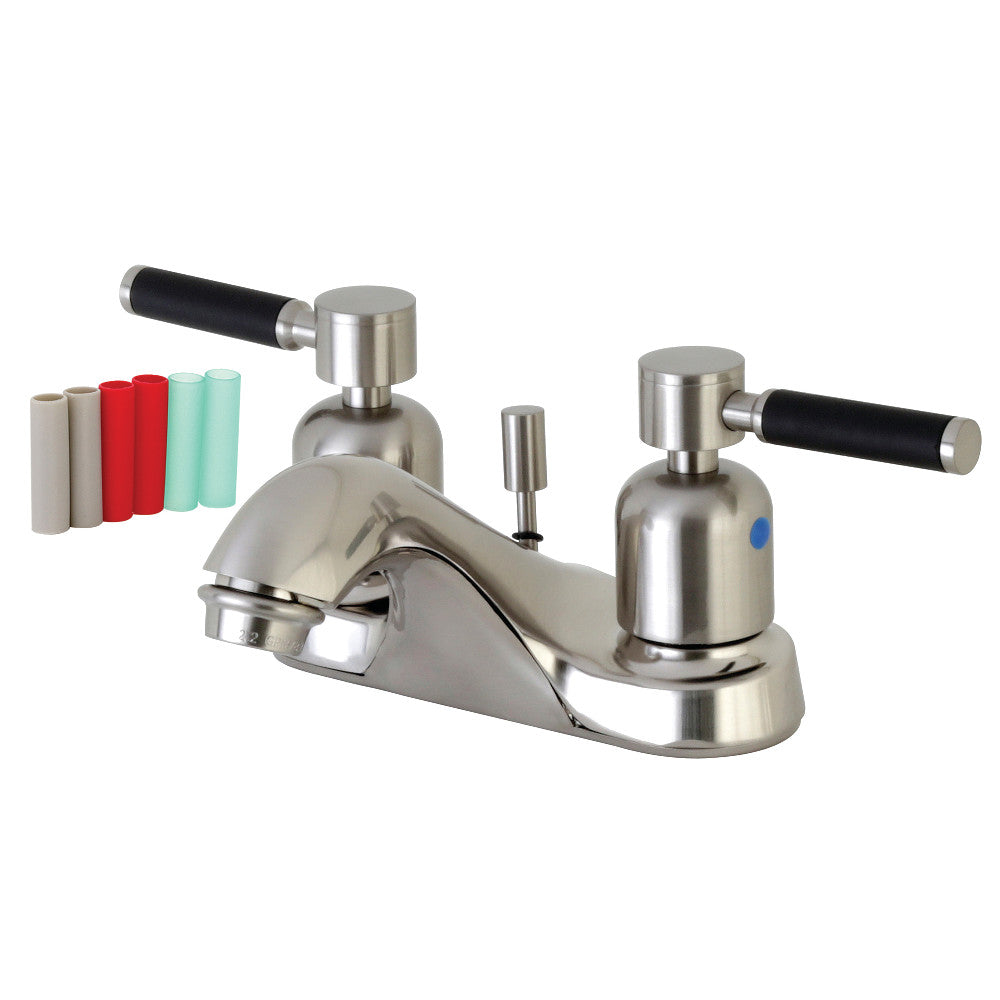 Kingston Brass FB5628DKL 4 in. Centerset Bathroom Faucet, Brushed Nickel - BNGBath