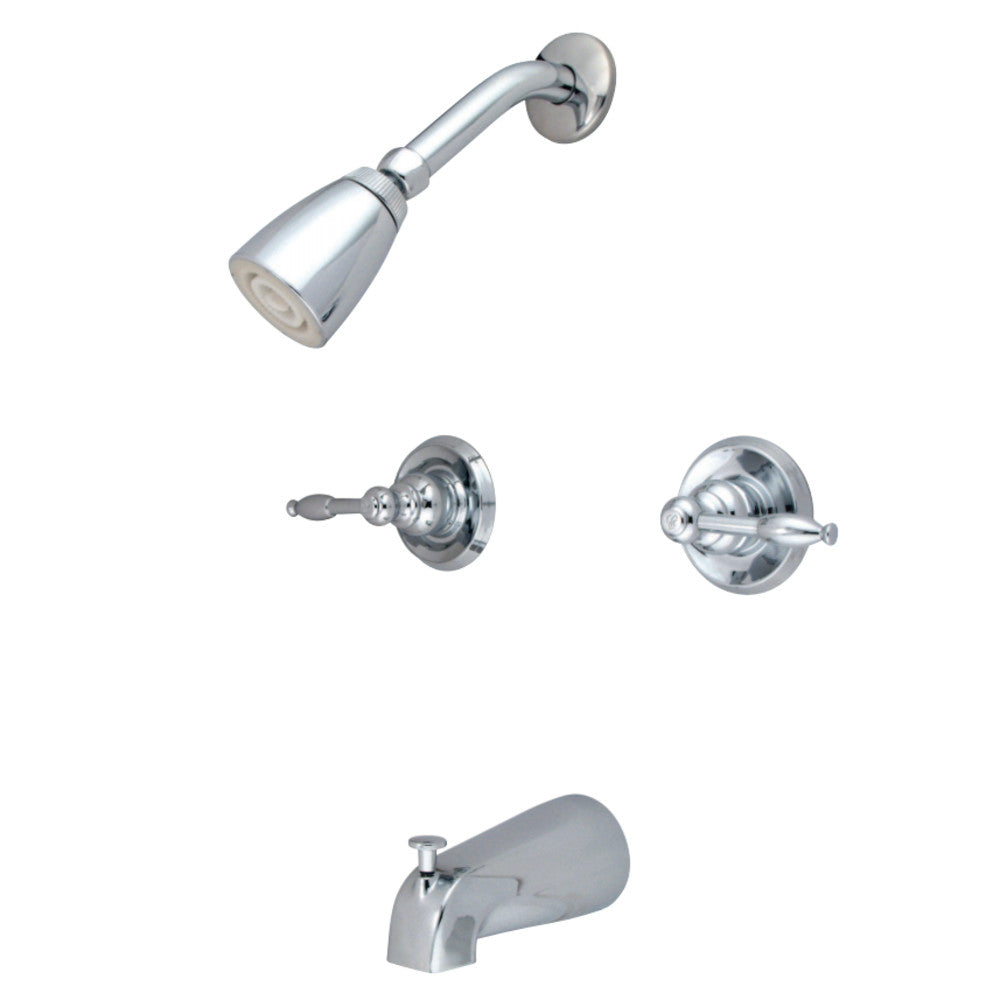 Kingston Brass KB241KL Tub and Shower Faucet, Polished Chrome - BNGBath