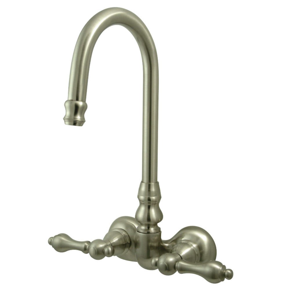 Kingston Brass CC71T8 Vintage 3-3/8-Inch Wall Mount Tub Faucet, Brushed Nickel - BNGBath