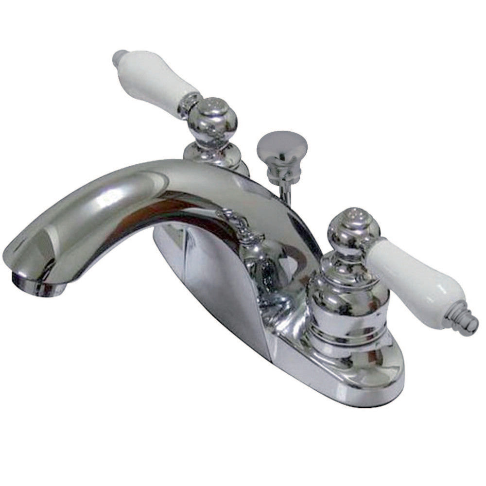 Kingston Brass GKB7641PL 4 in. Centerset Bathroom Faucet, Polished Chrome - BNGBath