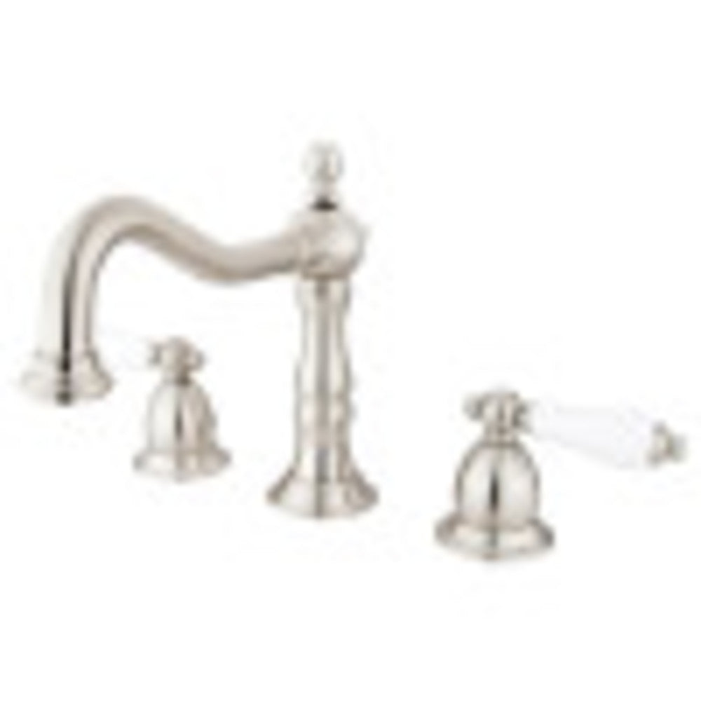 Kingston Brass KS1978PL 8 in. Widespread Bathroom Faucet, Brushed Nickel - BNGBath