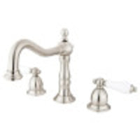 Thumbnail for Kingston Brass KS1978PL 8 in. Widespread Bathroom Faucet, Brushed Nickel - BNGBath