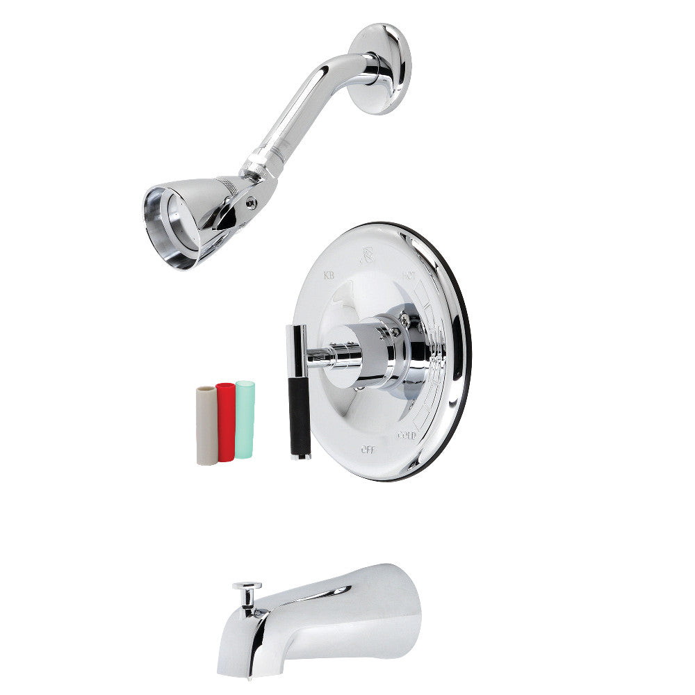 Kingston Brass KB6631CKL Kaiser Sungle-Handle Tub and Shower Faucet, Polished Chrome - BNGBath