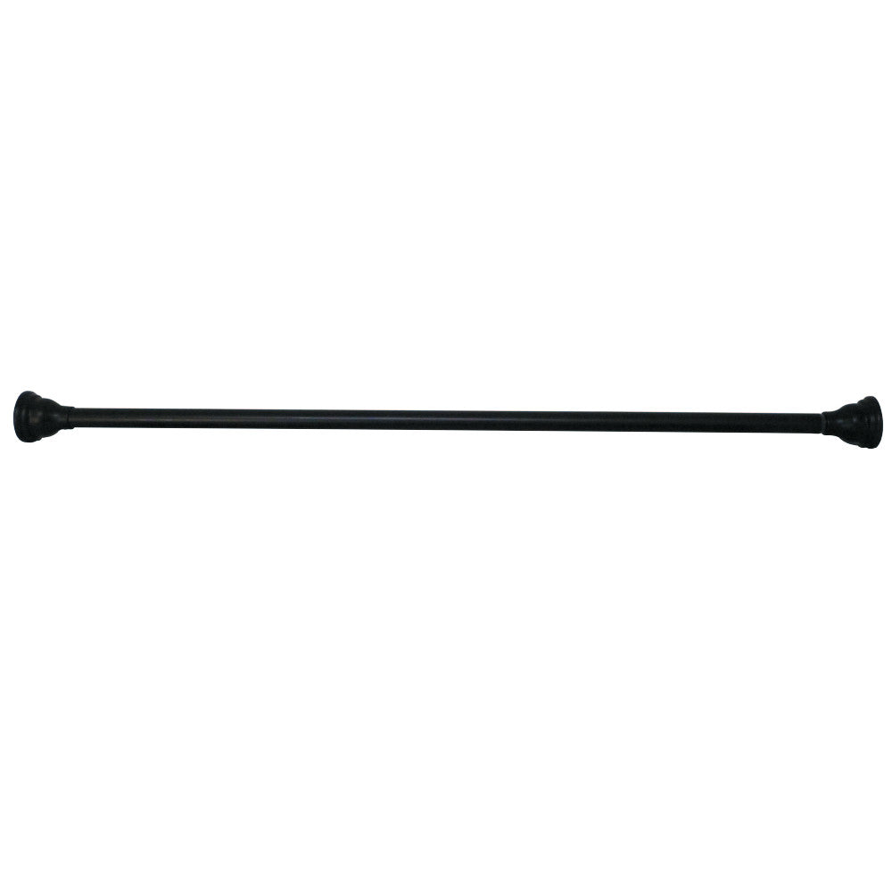 Kingston Brass SR115 Americana 72" Tension Shower Rod with Decorative Flange, Oil Rubbed Bronze - BNGBath