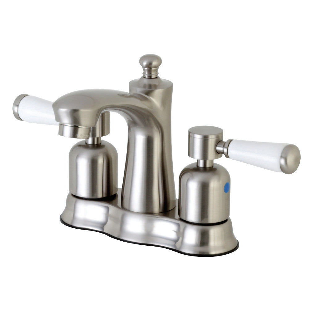 Kingston Brass FB7618DPL 4 in. Centerset Bathroom Faucet, Brushed Nickel - BNGBath