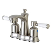 Thumbnail for Kingston Brass FB7618DPL 4 in. Centerset Bathroom Faucet, Brushed Nickel - BNGBath