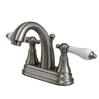 Thumbnail for Kingston Brass KS7618PL 4 in. Centerset Bathroom Faucet, Brushed Nickel - BNGBath
