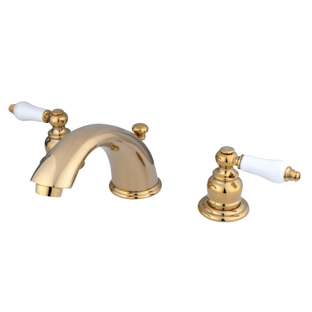 Kingston Brass KB962PL Magellan Widespread Bathroom Faucet, Polished Brass - BNGBath