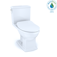 Thumbnail for TOTO Connelly Two-Piece Elongated Dual Flush 1.28 and 0.9 GPF Toilet with CEFIONTECT, WASHLET+ Ready,  - MS494234CEMFG#01 - BNGBath