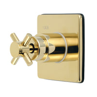 Thumbnail for Kingston Brass KS3042DX Concord 3-Way Diverter Valve with Trim Kit, Polished Brass - BNGBath