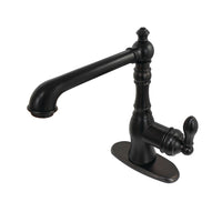 Thumbnail for Fauceture FSY7205ACL American Classic Single-Handle Bathroom Faucet with Push Pop-Up and Cover Plate, Oil Rubbed Bronze - BNGBath