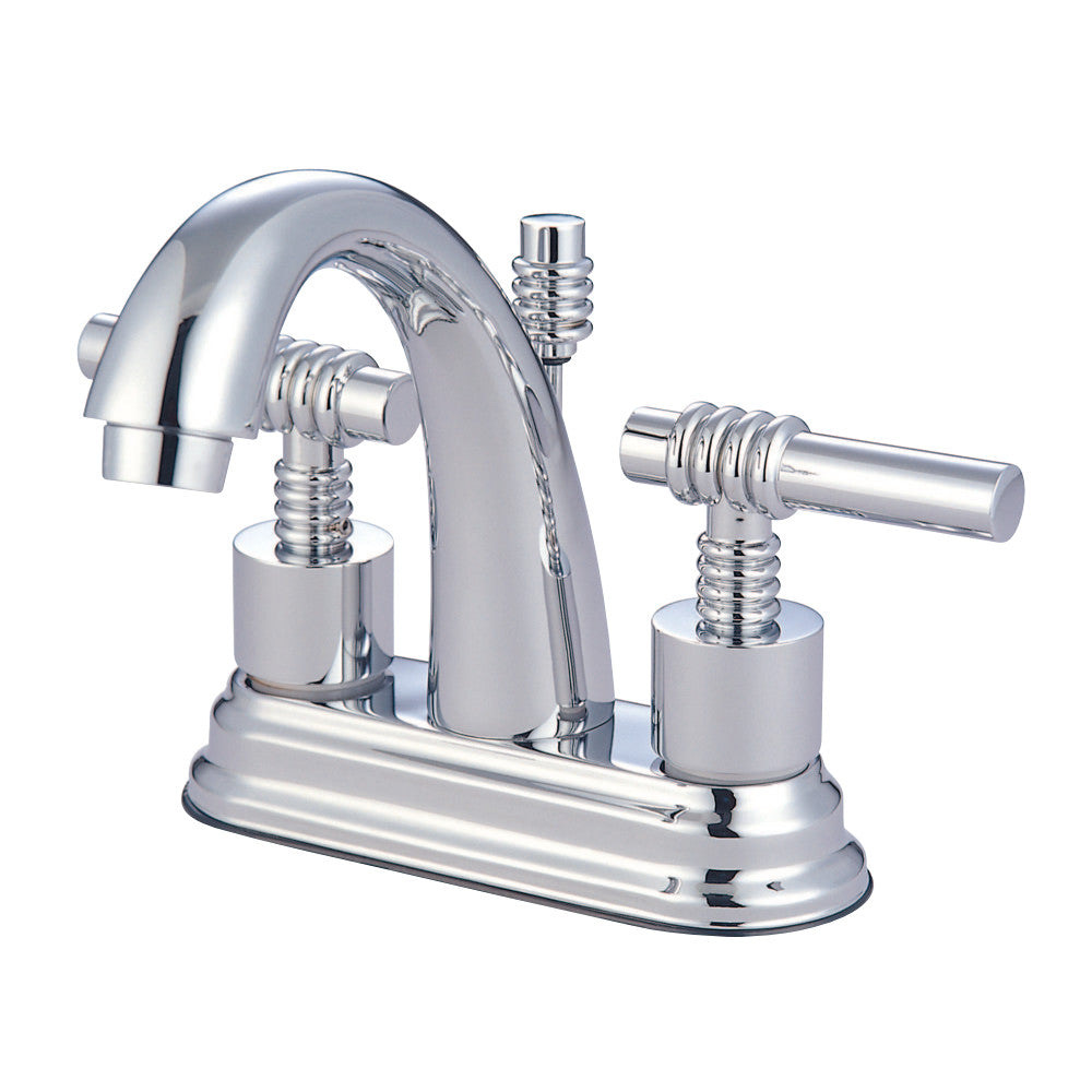 Kingston Brass KS8611ML 4 in. Centerset Bathroom Faucet, Polished Chrome - BNGBath