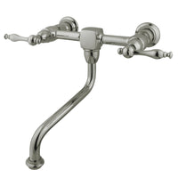 Thumbnail for Kingston Brass KS1218NL Wall Mount Bathroom Faucet, Brushed Nickel - BNGBath