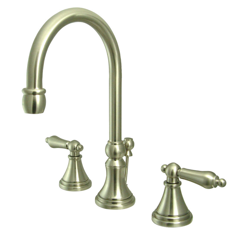 Kingston Brass KS2988AL 8 in. Widespread Bathroom Faucet, Brushed Nickel - BNGBath