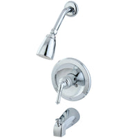 Thumbnail for Kingston Brass KB531NML Tub and Shower Faucet, Polished Chrome - BNGBath