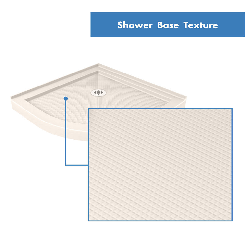 DreamLine Prime 33 in. x 33 in. x 74 3/4 in. H Corner Sliding Shower Enclosure and SlimLine Shower Base Kit, Clear Glass - BNGBath