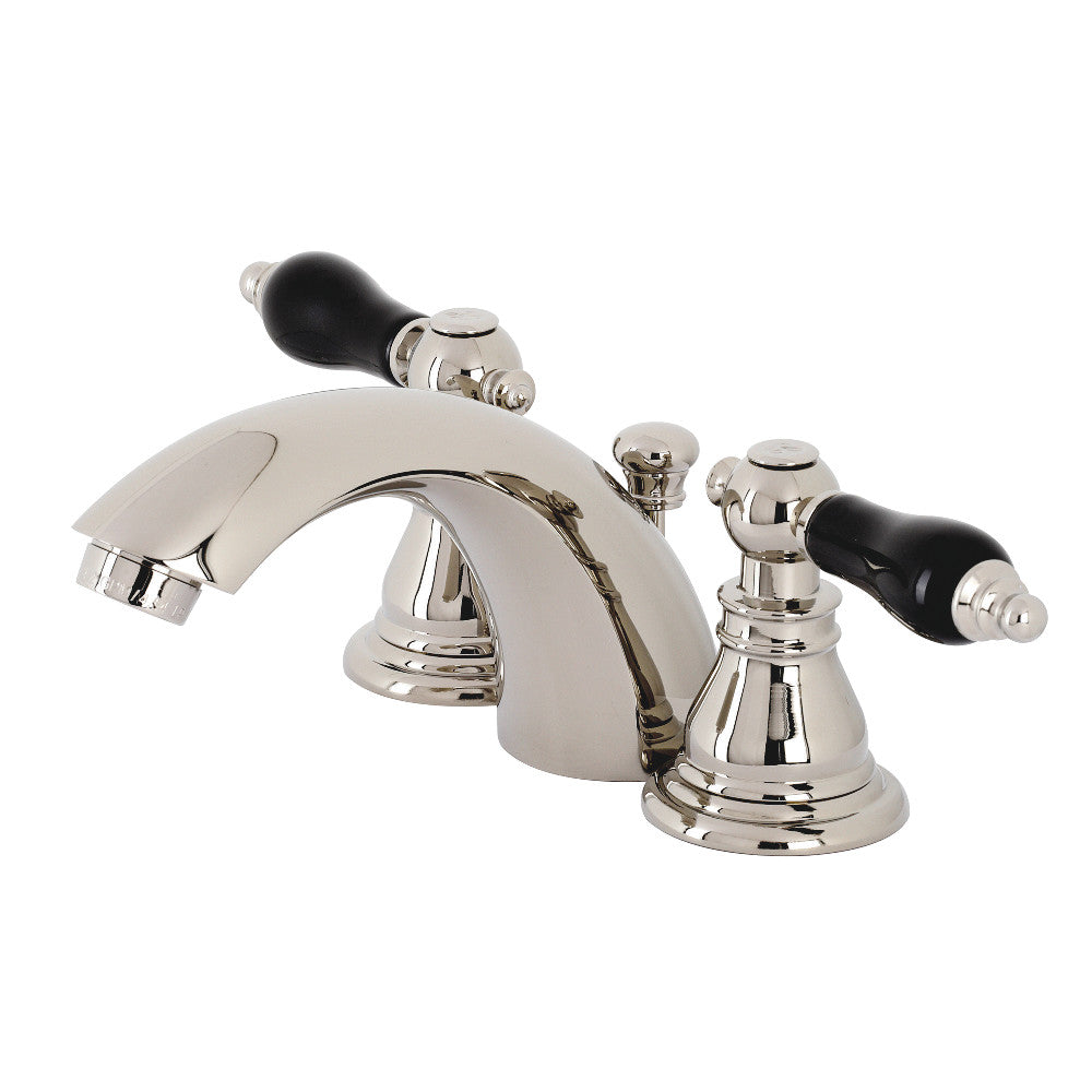 Kingston Brass KB956AKLPN Duchess Widespread Bathroom Faucet with Plastic Pop-Up, Polished Nickel - BNGBath