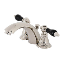 Thumbnail for Kingston Brass KB956AKLPN Duchess Widespread Bathroom Faucet with Plastic Pop-Up, Polished Nickel - BNGBath