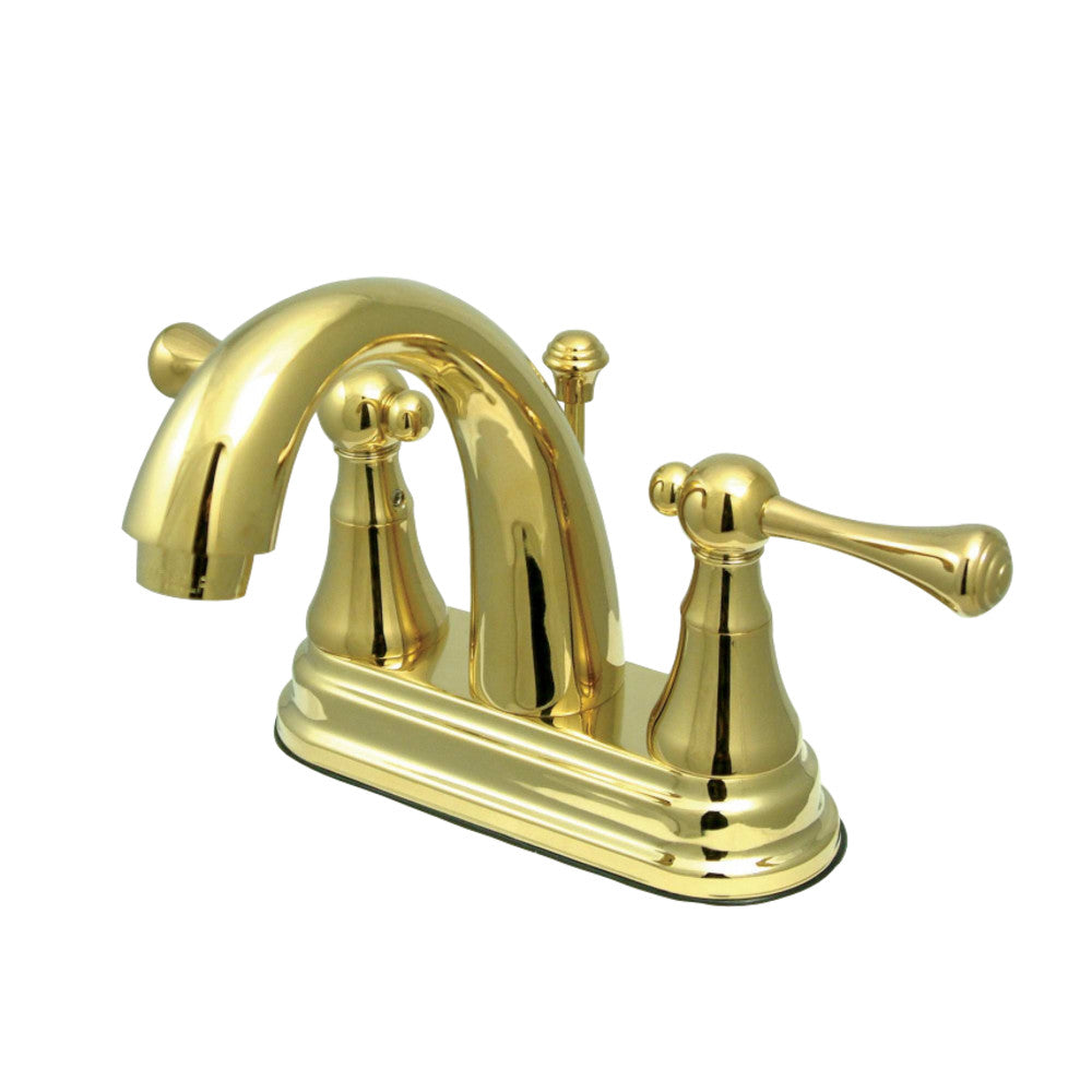 Kingston Brass KS7612BL 4 in. Centerset Bathroom Faucet, Polished Brass - BNGBath