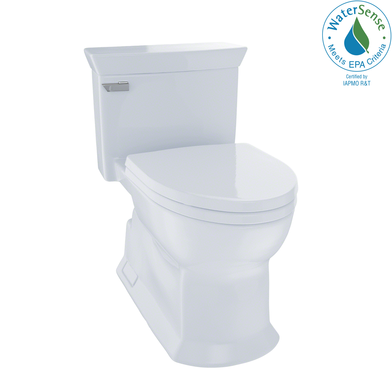 TOTO Eco Soir√©e One Piece Elongated 1.28 GPF Universal Height Skirted Toilet with CeFiONtect,  - MS964214CEFG#01 - BNGBath