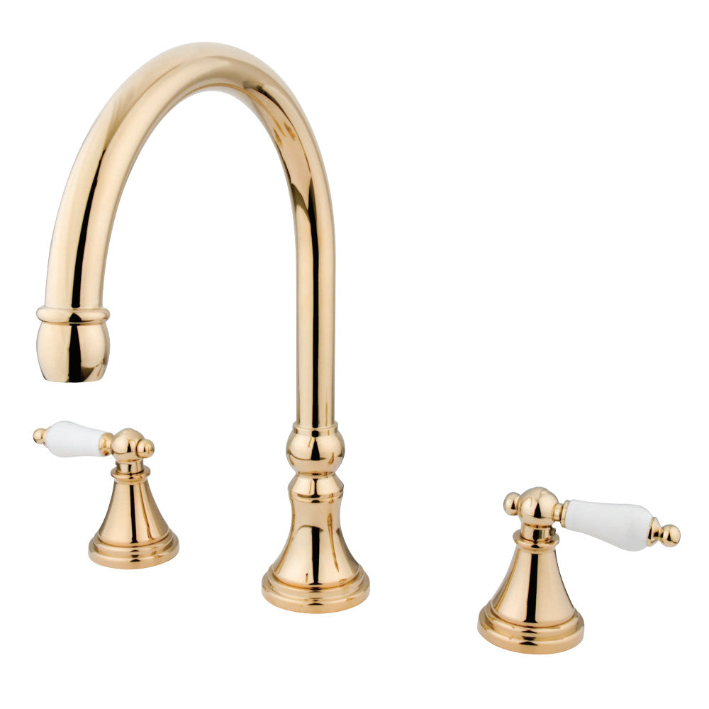 Kingston Brass KS2342PL Roman Tub Faucet, Polished Brass - BNGBath