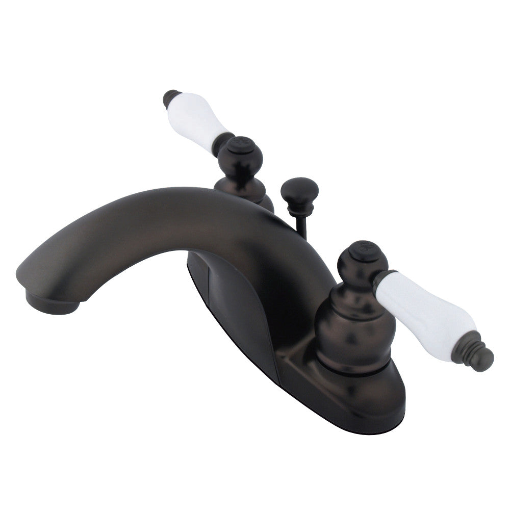 Kingston Brass GKB7645PL 4 in. Centerset Bathroom Faucet, Oil Rubbed Bronze - BNGBath