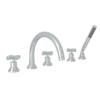 Thumbnail for ROHL Lombardia 5-Hole Deck Mount Tub Filler with C-Spout - BNGBath