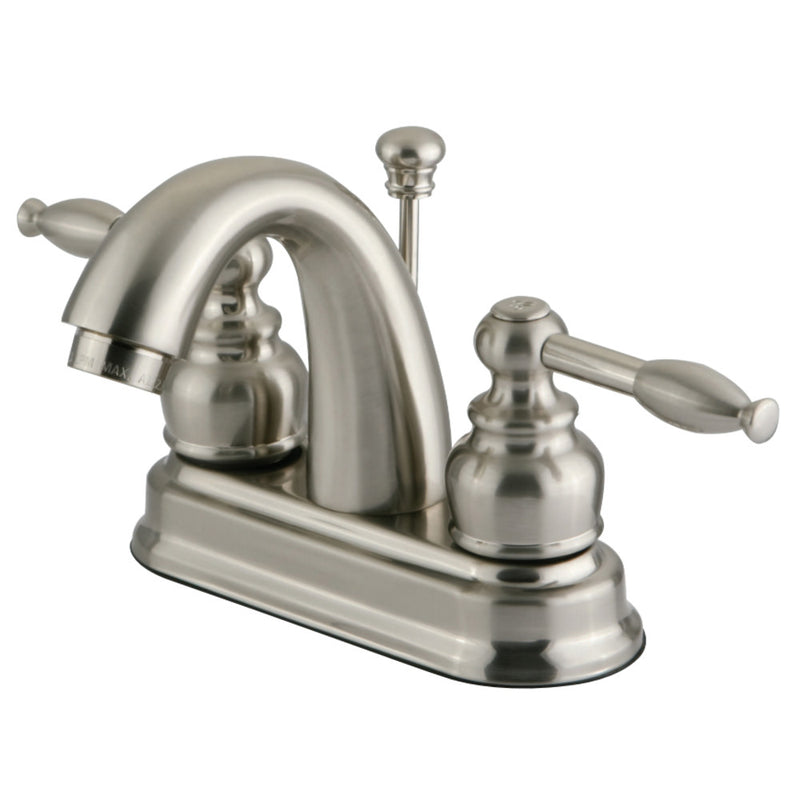 Kingston Brass KB5618KL 4 in. Centerset Bathroom Faucet, Brushed Nickel - BNGBath