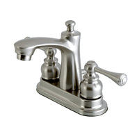 Thumbnail for Kingston Brass FB7628BL 4 in. Centerset Bathroom Faucet, Brushed Nickel - BNGBath