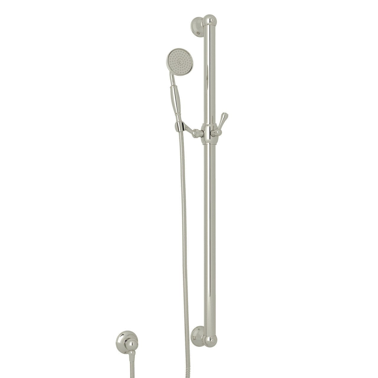 ROHL 36 Inch Decorative Grab Bar Set with Single-Function Anti-Calcium Handshower Hose and Outlet - BNGBath