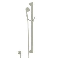 Thumbnail for ROHL 36 Inch Decorative Grab Bar Set with Single-Function Anti-Calcium Handshower Hose and Outlet - BNGBath