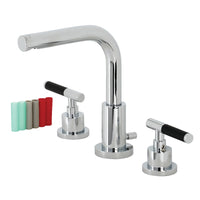 Thumbnail for Fauceture FSC8951CKL Kaiser Widespread Bathroom Faucet with Brass Pop-Up, Polished Chrome - BNGBath