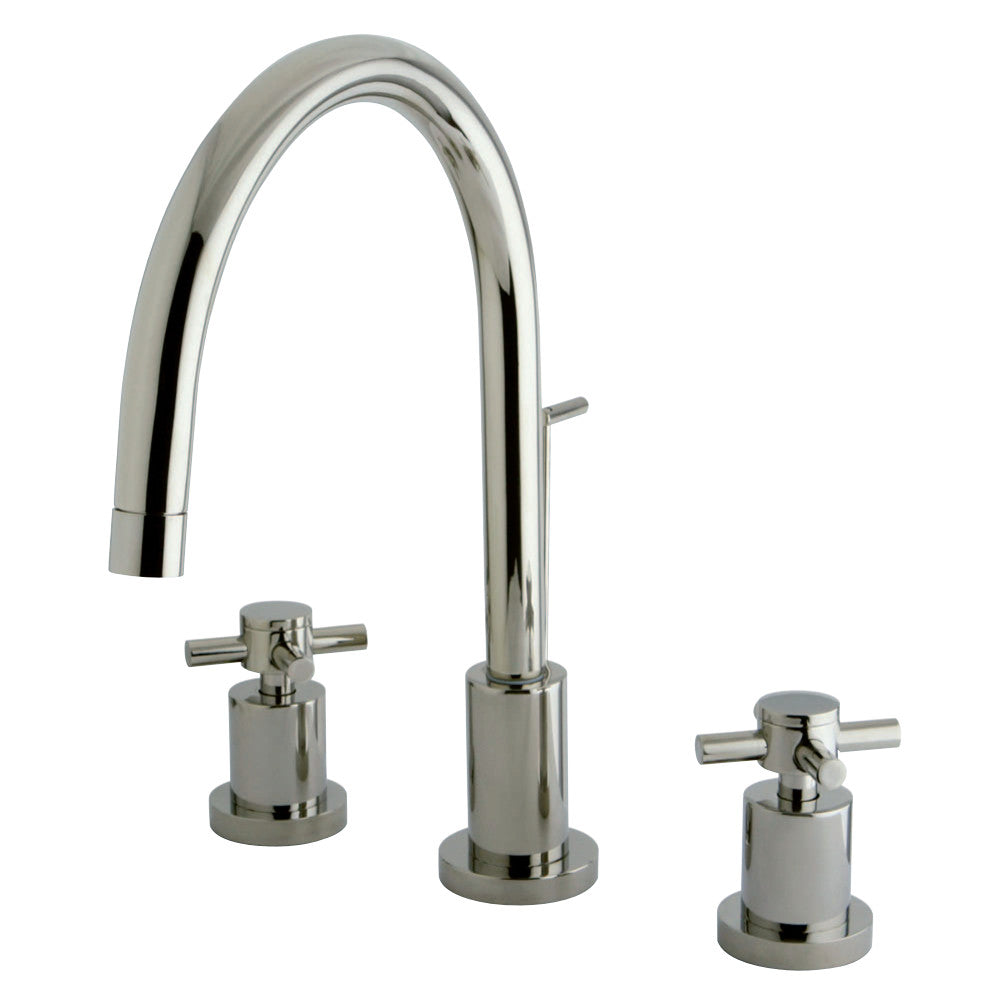 Kingston Brass KS8926DX 8 in. Widespread Bathroom Faucet, Polished Nickel - BNGBath