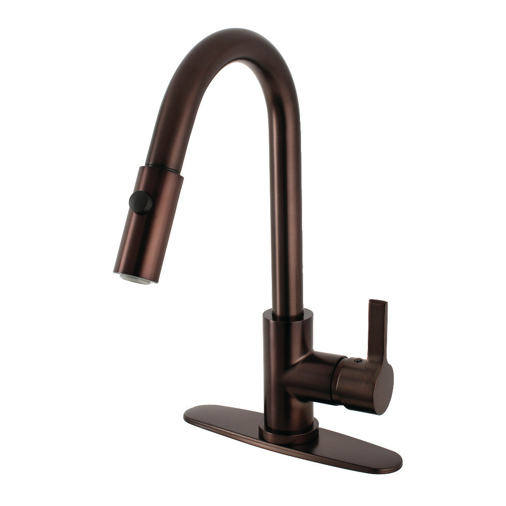 Gourmetier LS8785CTL Continental Single-Handle Pull-Down Kitchen Faucet, Oil Rubbed Bronze - BNGBath