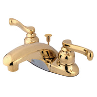 Thumbnail for Kingston Brass GKB8622FL 4 in. Centerset Bathroom Faucet, Polished Brass - BNGBath