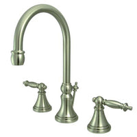Thumbnail for Kingston Brass KS2988TL 8 in. Widespread Bathroom Faucet, Brushed Nickel - BNGBath