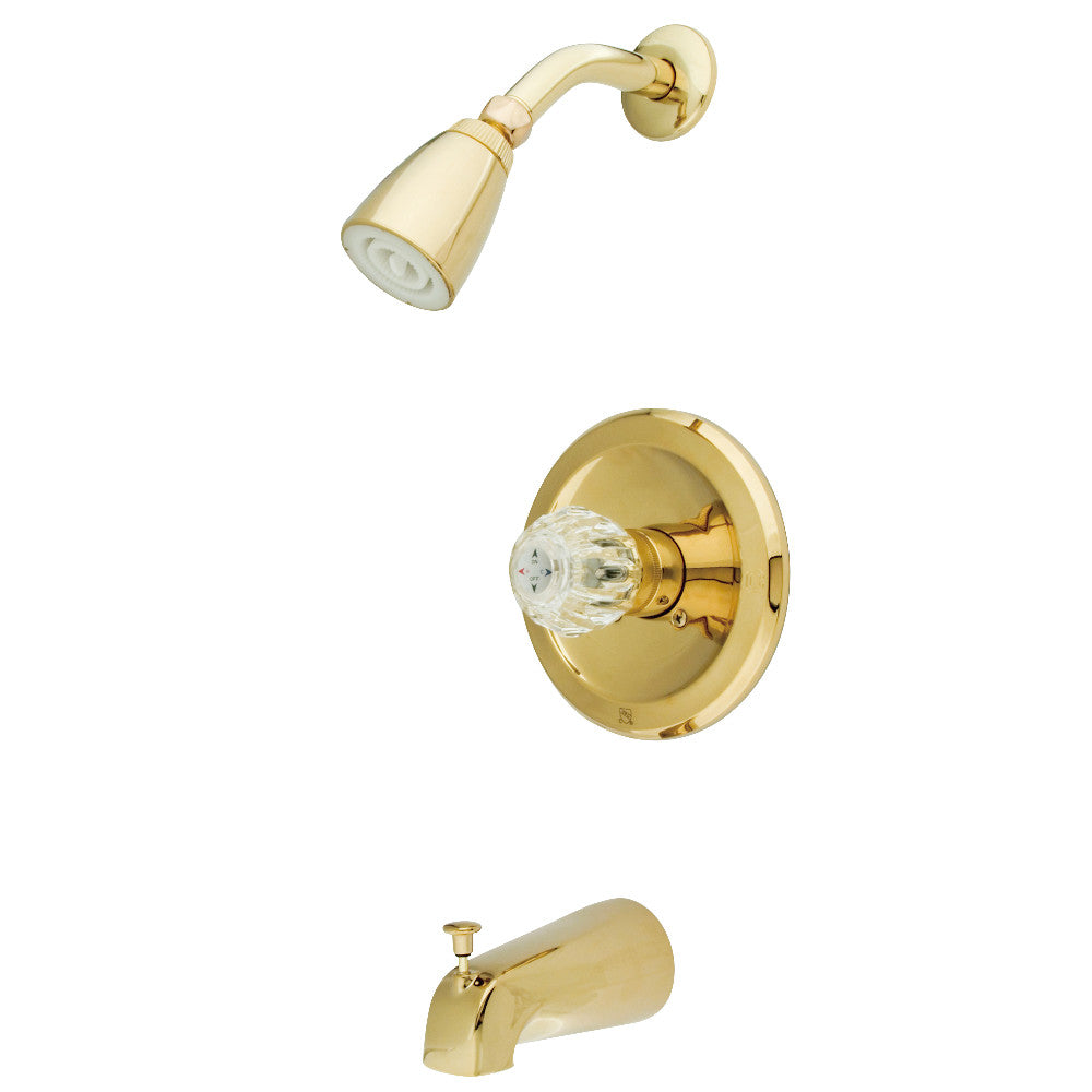 Kingston Brass KB532 Tub and Shower Faucet, Polished Brass - BNGBath