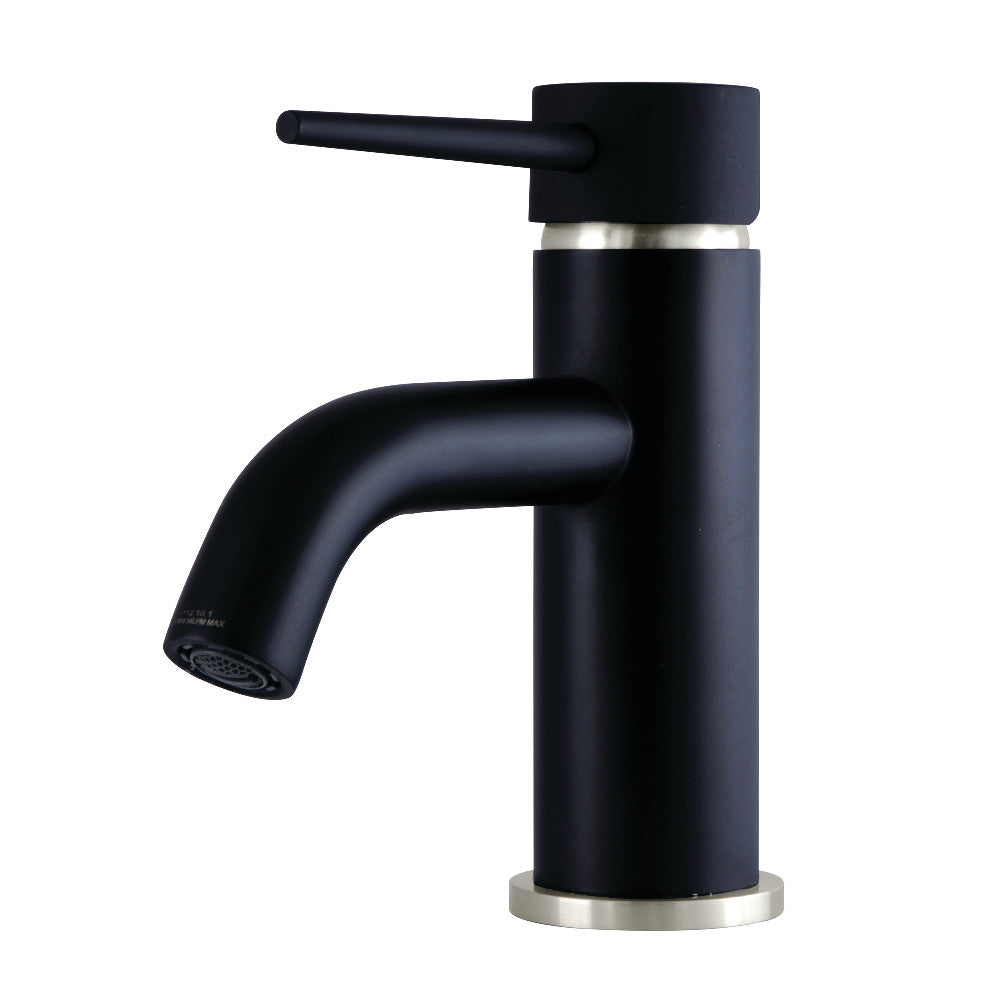 Fauceture LS8229NYL New York Single-Handle Bathroom Faucet with Push Pop-Up, Matte Black/Brushed Nickel - BNGBath