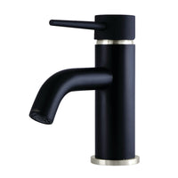 Thumbnail for Fauceture LS8229NYL New York Single-Handle Bathroom Faucet with Push Pop-Up, Matte Black/Brushed Nickel - BNGBath