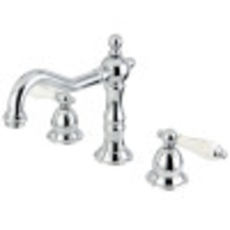 Kingston Brass CC54L1 8 to 16 in. Widespread Bathroom Faucet, Polished Chrome - BNGBath