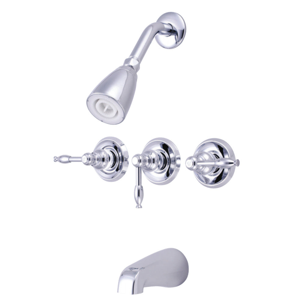 Kingston Brass KB231KL Magellan Tub & Shower Faucet, Polished Chrome - BNGBath