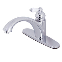 Thumbnail for Kingston Brass KS6571PLLS Single-Handle Kitchen Faucet, Polished Chrome - BNGBath