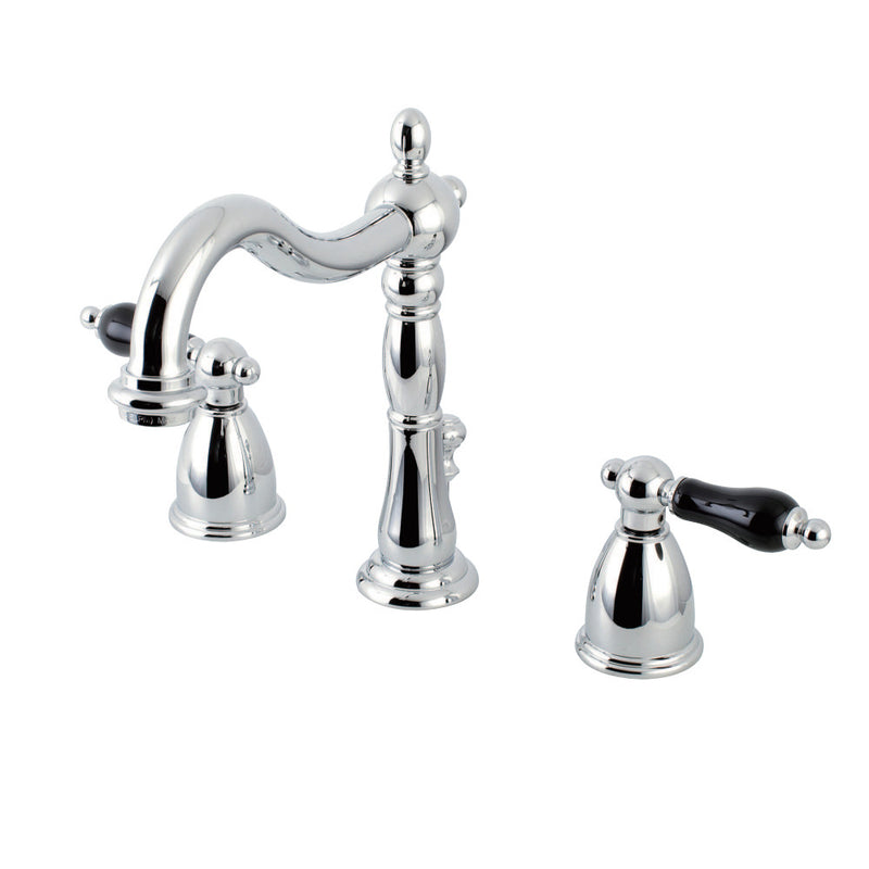 Kingston Brass KB1971PKL Duchess Widespread Bathroom Faucet with Plastic Pop-Up, Polished Chrome - BNGBath