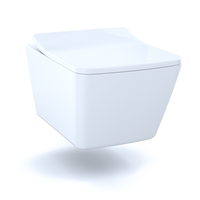 Thumbnail for TOTO SP Wall-Hung Contemporary Square-Shape Dual Flush 1.28 and 0.9 GPF Toilet with CEFIONTECT- CT449CFG#01 - BNGBath