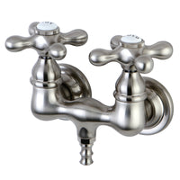 Thumbnail for Kingston Brass CC37T8 Vintage 3-3/8-Inch Wall Mount Tub Faucet, Brushed Nickel - BNGBath