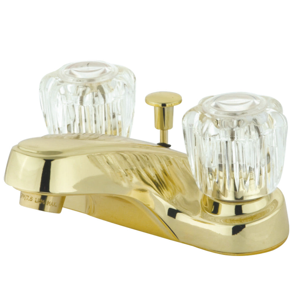 Kingston Brass KB162 4 in. Centerset Bathroom Faucet, Polished Brass - BNGBath